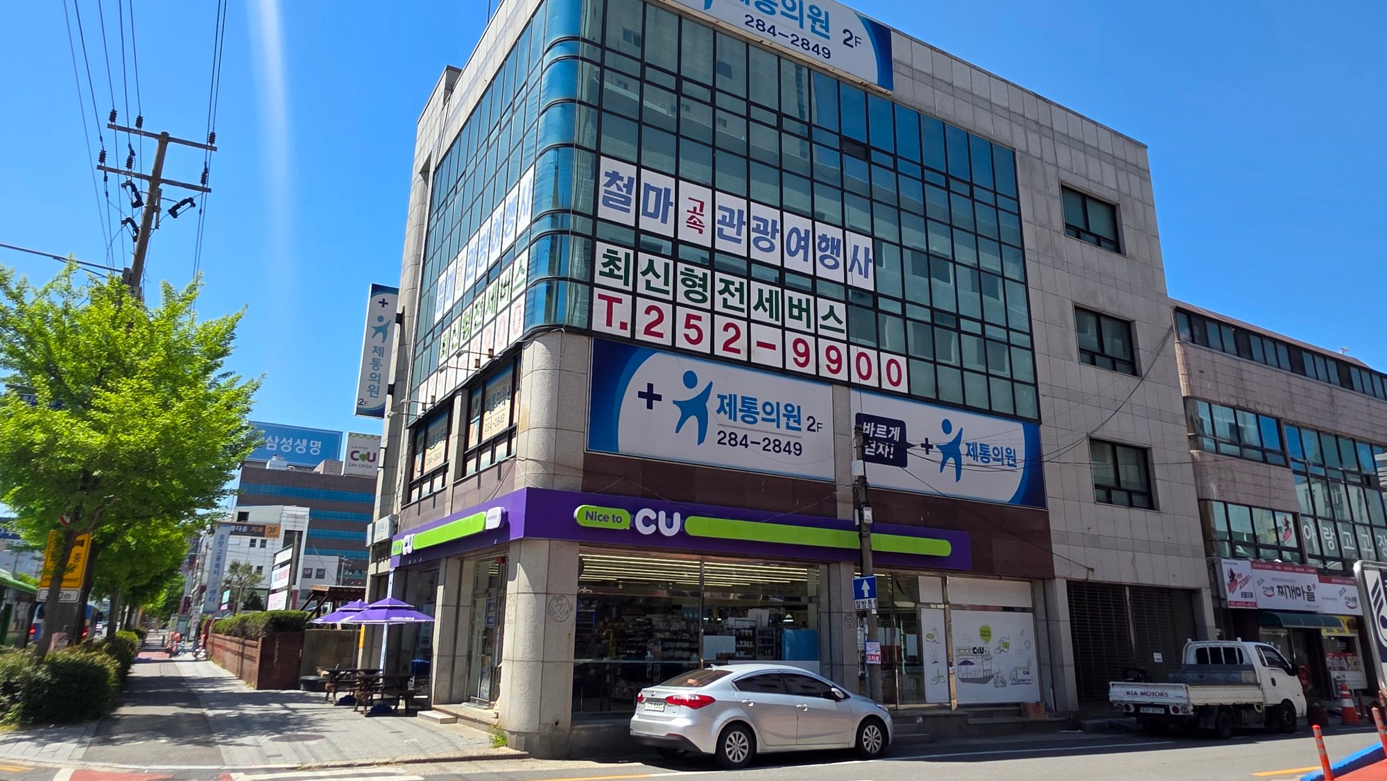포항 중심 죽도동 40m 대로변 코너 — 토지가치로 매입하여 리모델링으로 새로운 가치를 창출하는 4층 빌딩