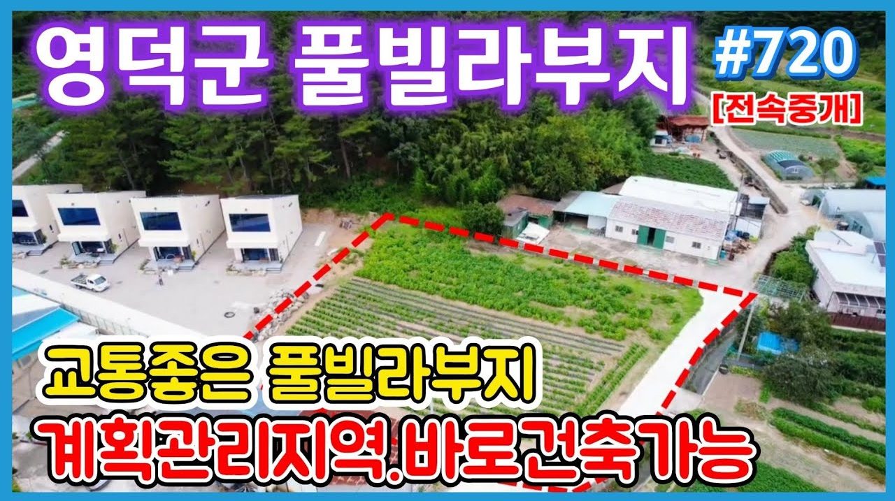 720 (파격인하) 영덕군 부흥해수욕장부근 풀빌라부지 분할매각가능!